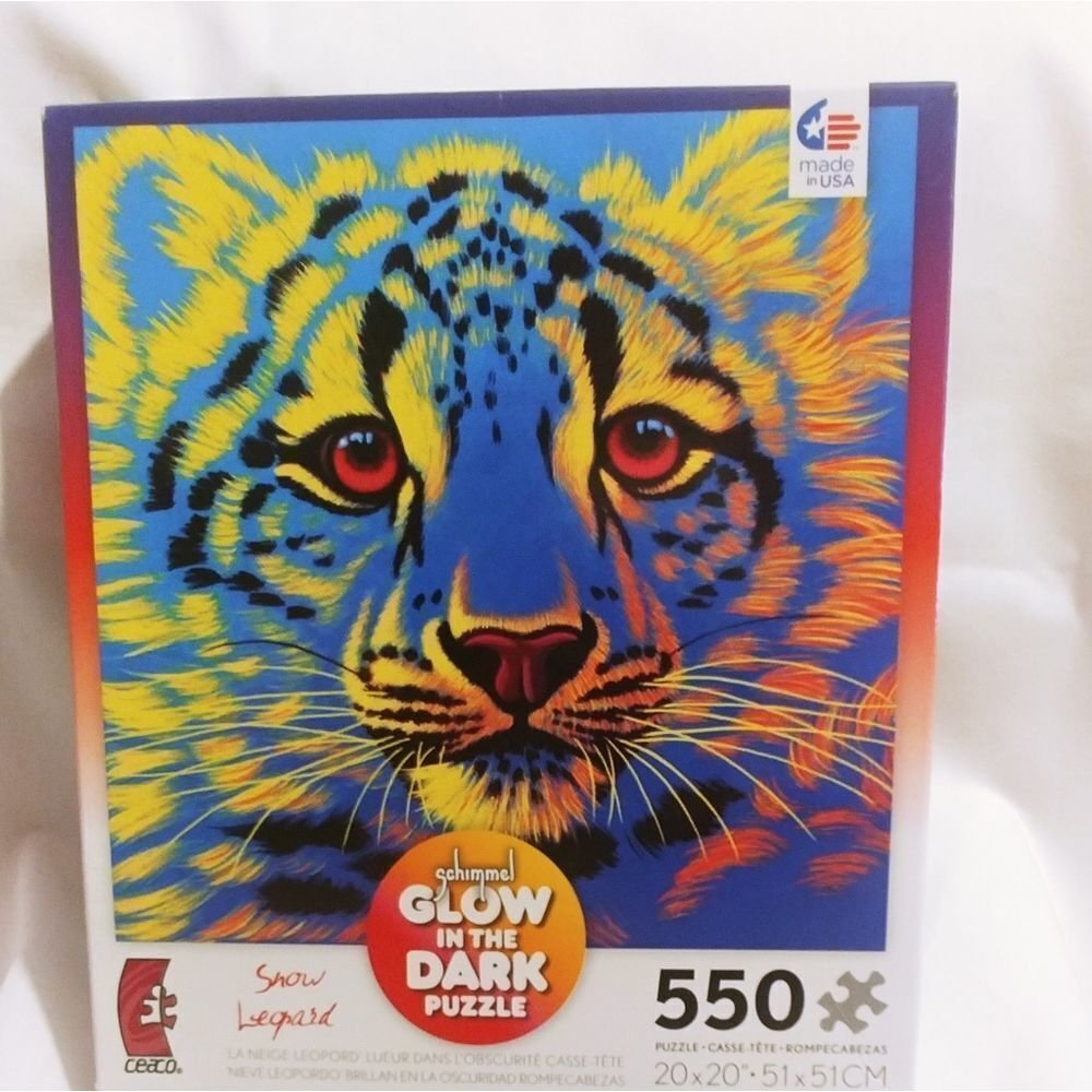 Puzzle Snow Leopard 550 Pieces Glows